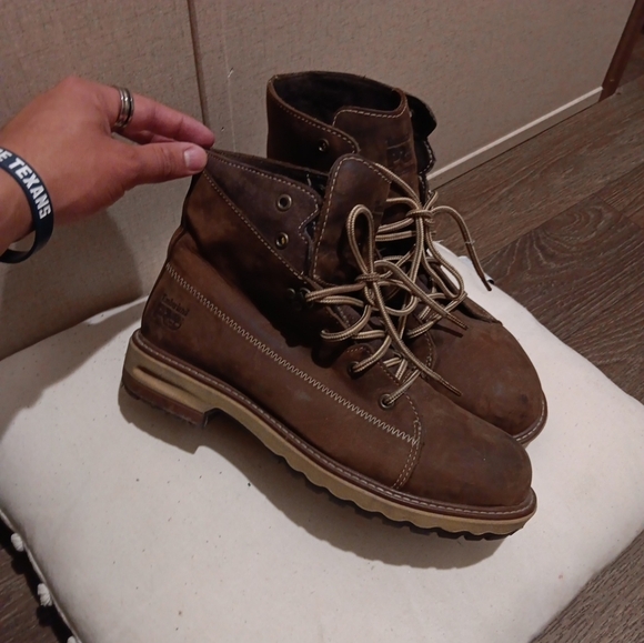 Timberland PRO Hightower 6" Alloy Toe Work Boot, Women's Size 9, Brown - Picture 1 of 10